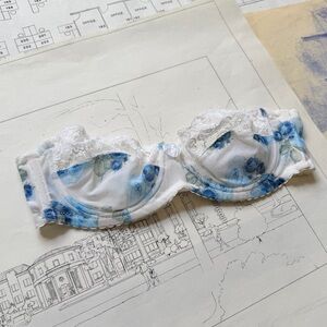 La-perla Women's White and Blue Bra